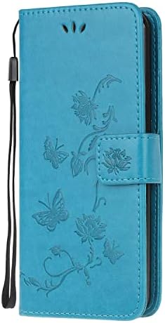 Samsung A13 5G Case, Samsung A04S Case Shockproof Leather Wallet Book Flip Folio Magnetic Stand Case for Samsung Galaxy A13 5G / A04S Phone Cases Shockproof Cover Cute Lotus Pattern, Light Purple