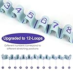 Elastic Yoga Stretching Strap with Loops, CEILIWEN Stretch Straps for Physical Therapy, Pilates Stretch Band, Elastic Exercise Bands, Leg Stretching Strap, Stretch Resistance Bands for Exercise - Image 3