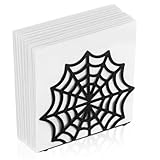 Otoolling Cobweb Gothic Napkin Holder Metal Halloween Decor for Kitchen Table Paper Towel Holder Vertical Tabletop Tissue Dispenser for Halloween Bar Picnic Party Dining Goth Accessories, Black