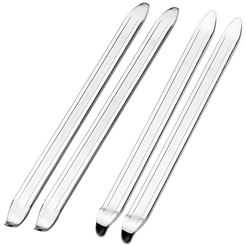 Riomijun Juego de 4 palancas de montaje de neumáticos de 30 cm para motocicleta, bicicleta, motocicleta, palanca de montaje de acero al manganeso, palanca de montaje de neumáticos de motocicleta