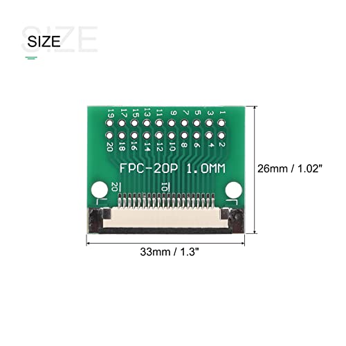 Adaptador Convertidor Meccanixity FPC FFC 20P Pack 2 miniatura 2