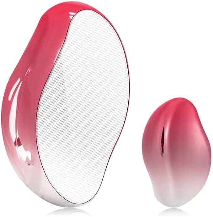 Crystal Hair Eraser for Women and Men, Reusable Crystal Hair Remover Magic Painless Exfoliation Hair Removal Tool, Magic Hair Eraser for Back Arms Legs (Pink)