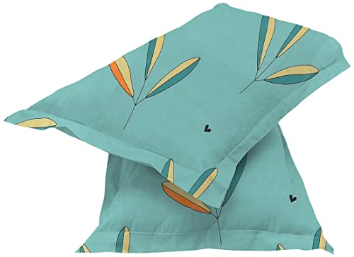 Image of BSB HOME 180 TC Premium Cotton Pillow Covers | Regular Pillow Cases | Set of 2 Pieces Pillow Covers only King Size (Pastle Green, 20 x 30 Inches)
