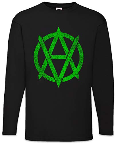 Vegananarchism Symbol T-Shirt à Manches Longues Idéal pour Vos Sorties Citadines