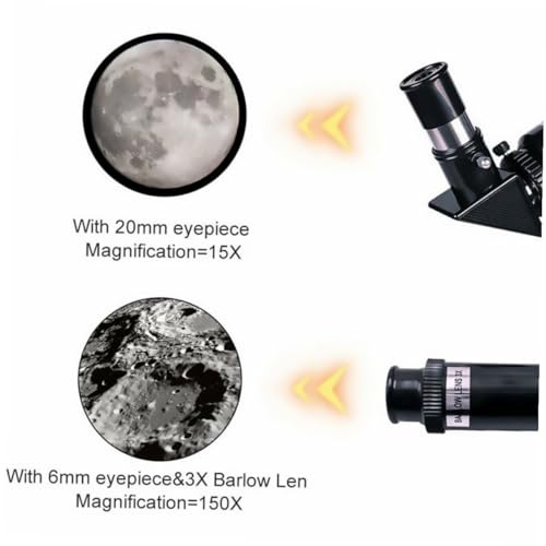 Telescopio Astronómico Refractor Zoom con Trípode y Soporte para Celular miniatura 5