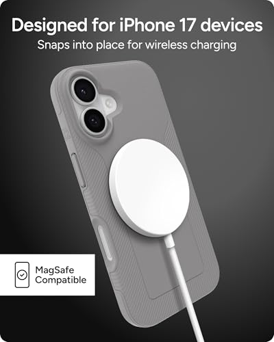 Coque iPhone 17 anti-chute ZAGG Luxe Snap grise en graphène