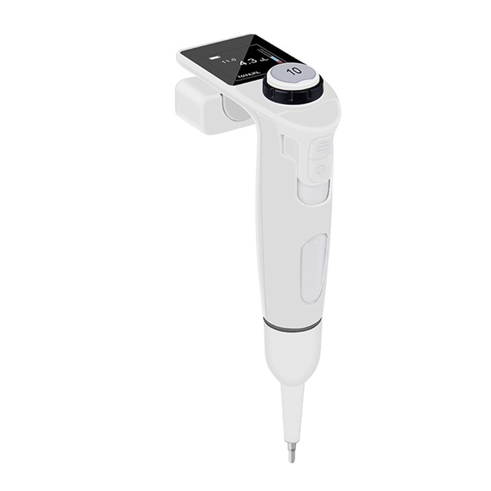 Pipetas de laboratorio, Pipeta electrónica de precisión de volumen ajustable, automática, de un solo canal, de 0,2 a 10 µl,Micropipetas