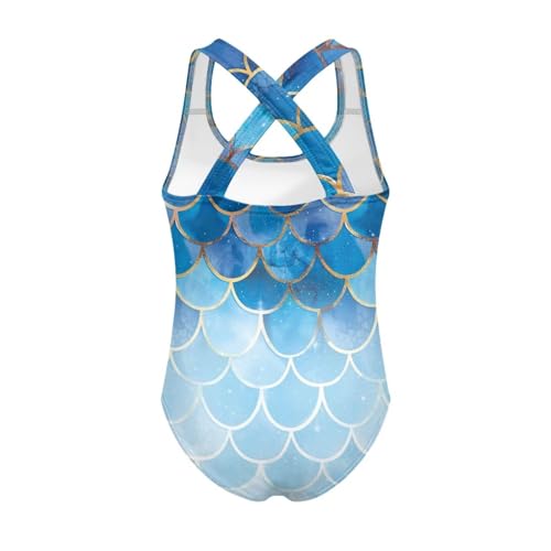 Image of Girls One Piece Swimsuit Teens Cross Back Summer Beach Wear for 5-14Y