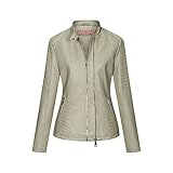 Rumity Damen Lederjacke - Bikerjacke Damen Echt Leder Jacke Schwarz aus feinstem Lammnappa Leder mit Gürtel und Reverskragen Warme Winterjacke Damen Freizeitmode