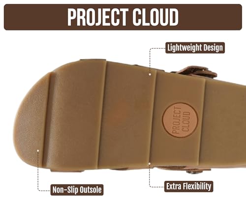 Image of Project Cloud Platform Sandals Women - Strappy Wedges with Comfortable Plush & Soft Insole - Lightweight & Non Slip Platform Sandals for Women 2026