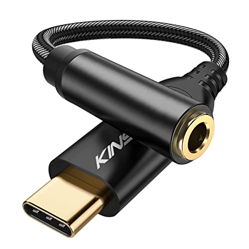 Kinsound USB Type C to 3.5 mm Audio Jack Connector with DAC Headphone Converter Adapter (Black) - Image 2