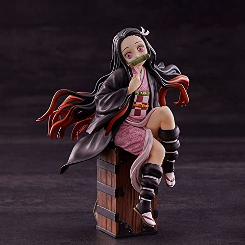 Ruiyue Nezuko Figure Demon Slayer Anime Figure About 6 Inches High Demon Slayer Figure Kamado Nezuko 1Pcs #TOP6
