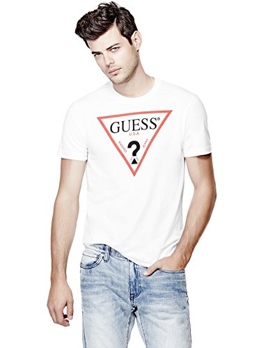 GUESS Men's Stefan Logo Crew Tee