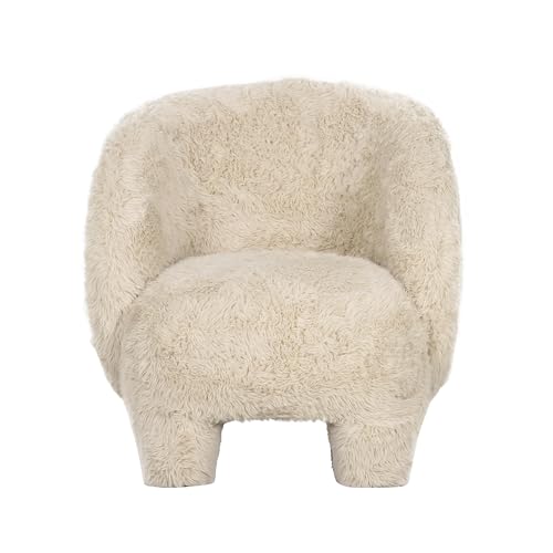 Sillón Redondo Natural Piel Vegana Kiki miniatura 4