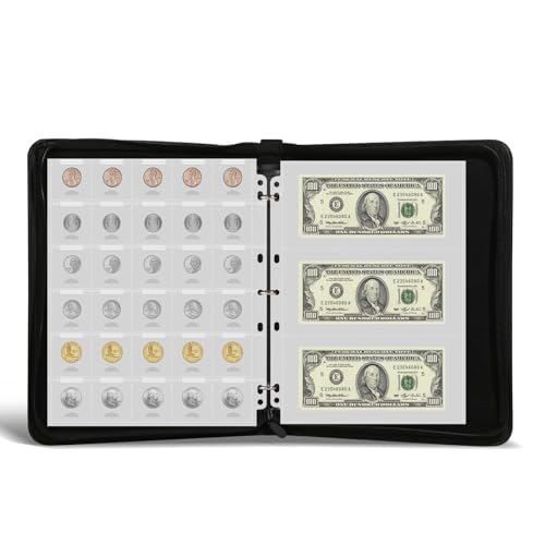 image for KDIMSY Coin Currency Sleeves Album is for Hobby Coin Collection Holder