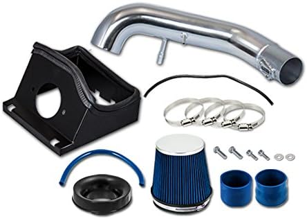 3.5" Black Heat Shield Cold Air Intake Kit + Filter Compatible with 11-14 Ford F150 5.0L V8