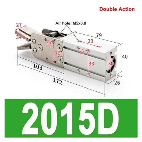 Pince pneumatique 2015D pour stabiliser la manipulation de robot - 3