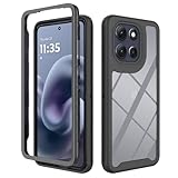 motorola 360 sport 2 【Protección de 360 grados】 La absorción de impactos de TPU y las cuatro esquinas circundantes levantadas protegen su teléfono celular Motorola Moto G86 5G, por lo que no se verá afectado por una caída. El corte profundo de la cámara protege la cámara de arañazos mientras conserva la función de flash completa.