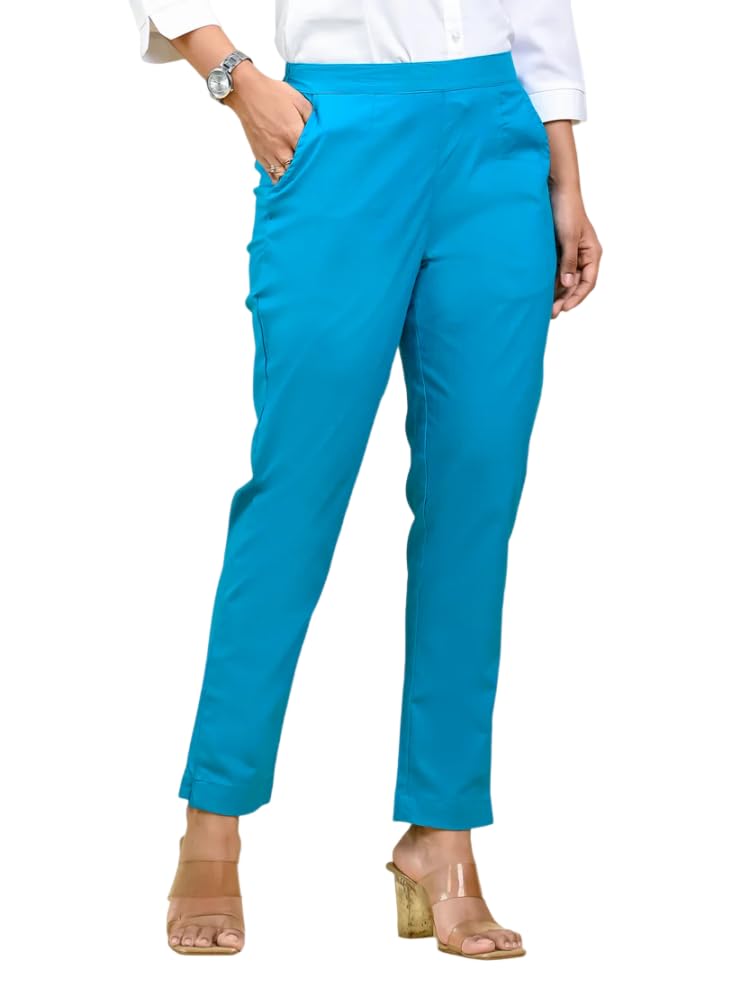 Image of Moirai Cotton Regular Fit Woman Trousers Pants Kurti Pant Daily Casual Formal Office Use
