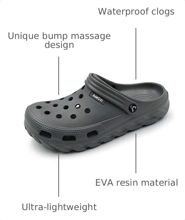 Image of Amoji Unisex Garden Clogs Gardening Shoes AA1521