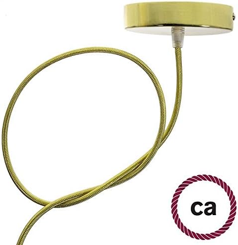 CA Creative Cables Brass Copper Covered Round Electric Cable - RR13-164ft, 3 x 18 AWG