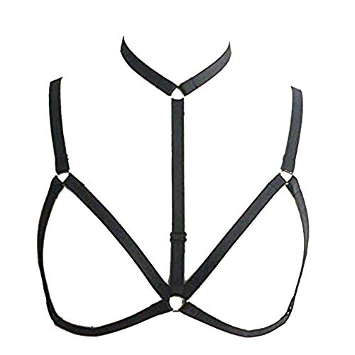 HiSexy Halter Women Sexy Bra Criss Cross Hollow Out Caged Bandeau Strappy Harness Body Lingerie Tops