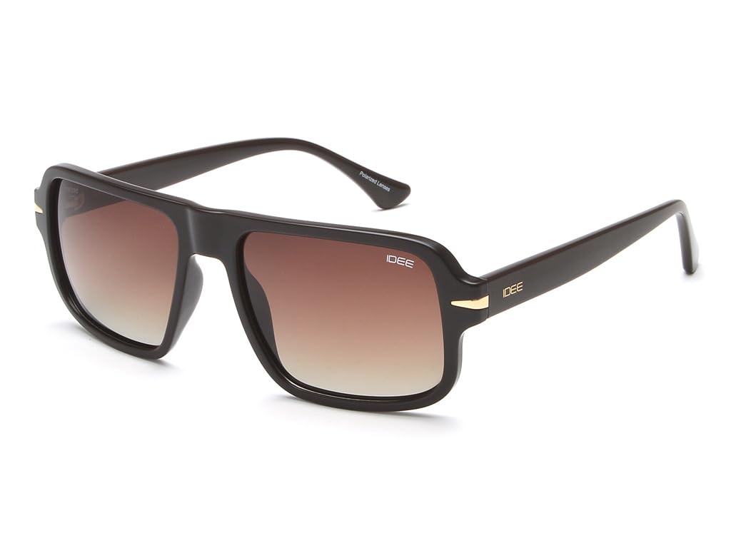 IDEE sunglasses| 100% UV Protected | Gradient | Full Rim | Square | Men | Large | Polycarbonate Frame | Gradient TAC Lens