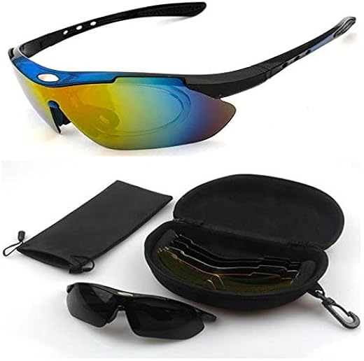 UBERSWEET® BlueQ620 Cycling Eyewear sets Outdoor riding mirror men and women sports glasses 5 sets sunglasses bike polariz...