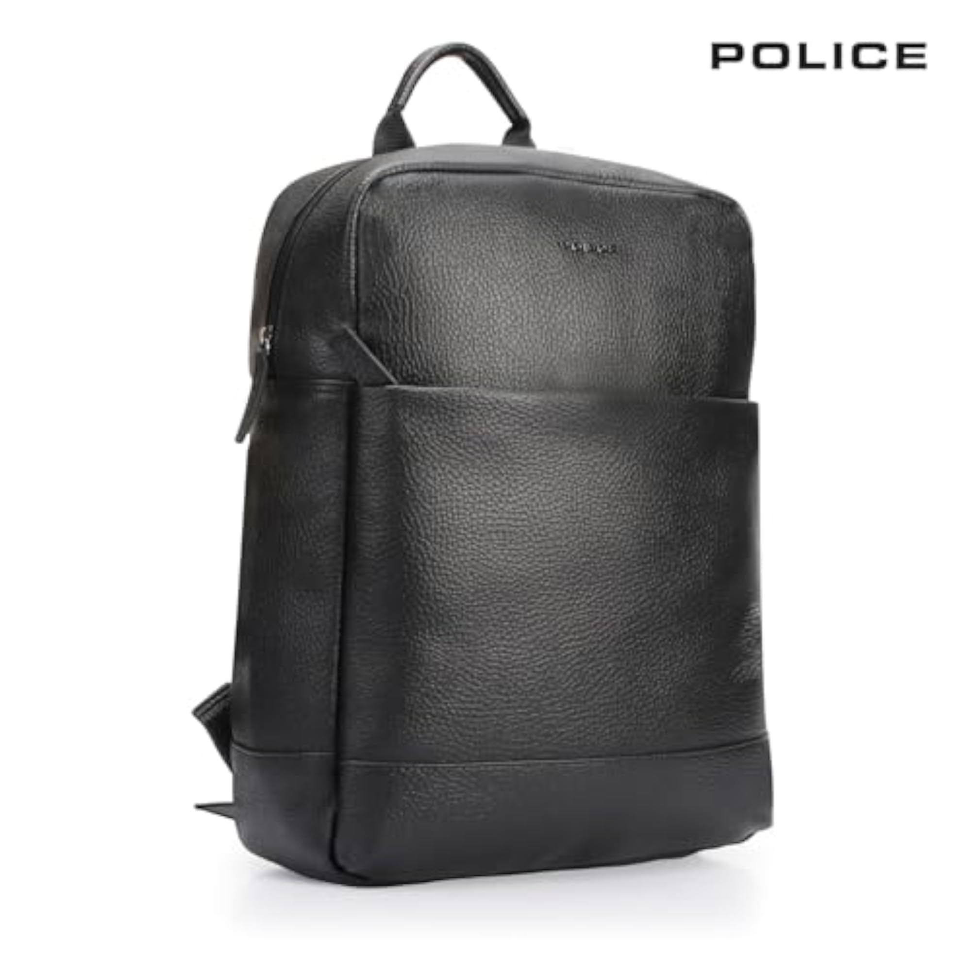 20L Vegan Leather Laptop Backpack, Water Resistant