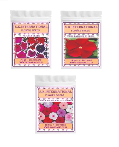 Image of Hybrid F1 Flower Seeds, Easy to Grow, Low Maintenance (Petunia - Vinka Red - Vinka Mix)