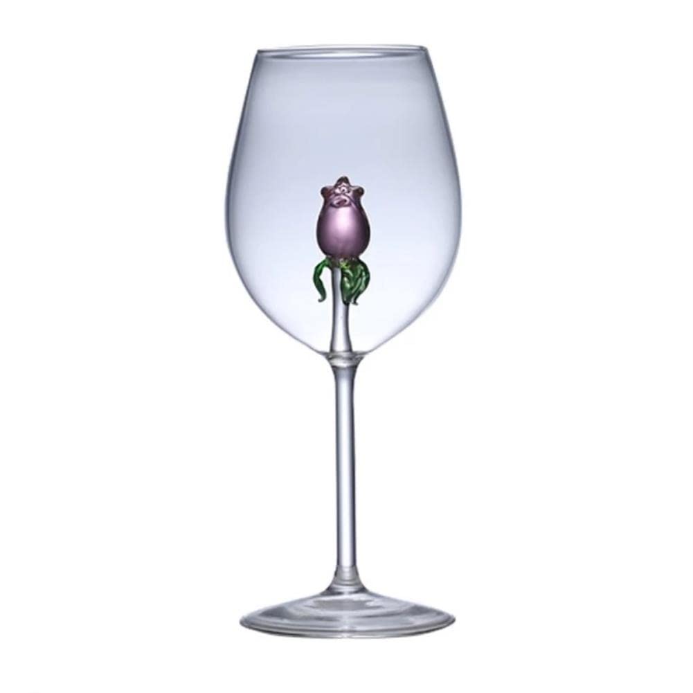 Verres à vin soufflés pour éviter les tables de mariage banales