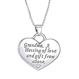 Grandma Heart Pendant Necklace - 