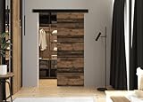 KIER FURNITURE Türen Werdi Plus Moderne Schiebetüren - Wandschiebetür - Universal Links und Rechts - Metallschiebesystem - Robust, Haltbar - Stabil, Langlebig - 76x205x1,6cm