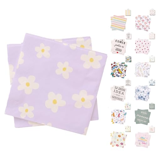 ANDINUS Set mit 40 Papierservietten, 33 x 33 cm, dekoriert, lustige...