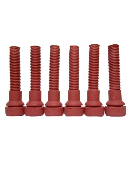 Image of VISHAL's Broiler Chicken Feather Plucking Poultry Defeathering Machine Rubber Finger EXTRA SOFT RED Pack OF 100
