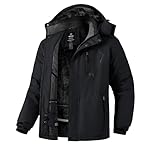 Wantdo Chaqueta de Esquí de Montaña para Hombre Ab...: Protección Impermeable -Esta chaqueta de esquí para hombre cuenta con una capa exterior con una impermeabilidad de 10.000 milímetros. La membrana de PU evita eficazmente que el agua se filtre en la chaqueta. Con nuestra avanzada chaqueta impermeable,...