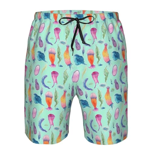 Ocean Fish Print Stylish Beach Shorts Swim Trunks Lightweight Breathable Summer Outdoor Activities4
