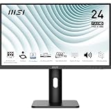 ecran hp displayport SIMPLE & FLEXIBLE - Pied de support réglable dans 4 directions avec orientation portrait ou paysage; Livré avec des supports VESA 75mm pour un montage mural ou sur bras (par ex. MSI VESA Arm MT81); Haut-parleurs 3W intégrés pratiques