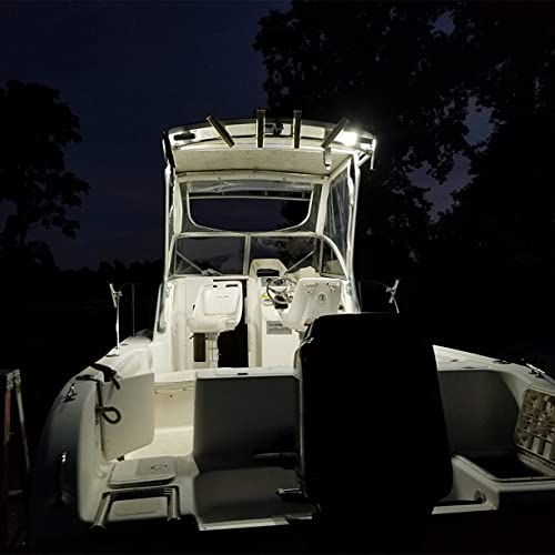 Everbright 30Cm 5050 12-Smd Dc12V 4 Pieces Waterproof Led Strip Light, For Car Interior & Exterior Decoration Drl Day Running Light, White #TOP2