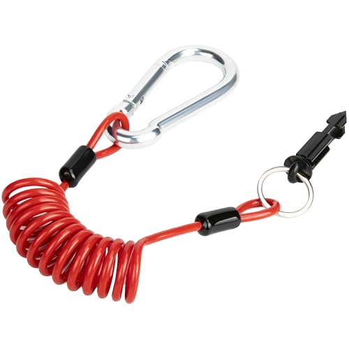 4 FT Breakaway Trailer Cable Heavy Duty Tire Trailer Breakaway Cable with Pin High-Strength Steel Trailer Brake Away Cable for RV & Towing Emergency Safety