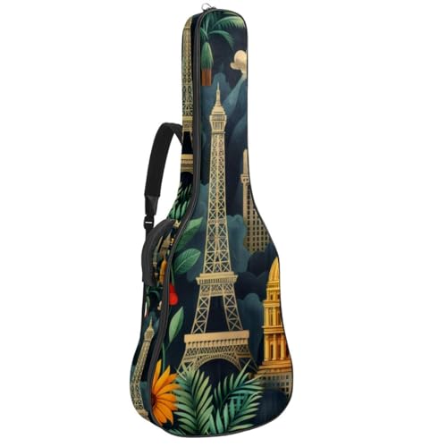 Sac pour guitare acoustique 40-42 pouces housse imperméable multicolore