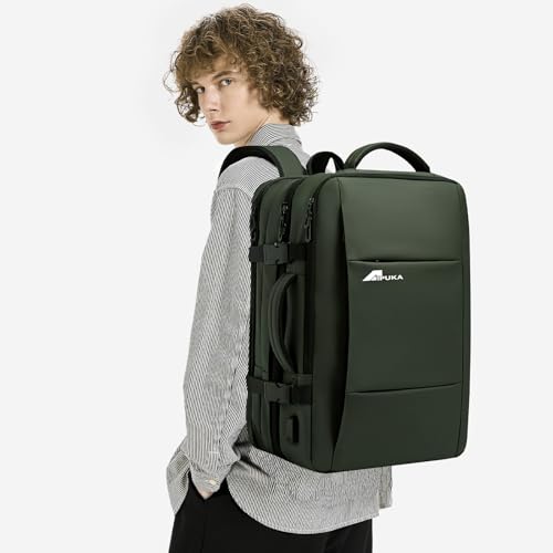 Mochila de viagem grande, Mochila de mão expansíveis para aviões impermeável mochila para laptop res