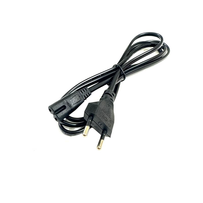 Vexnaro 2M Cable De Alimentación C7 Euro 8 De 2 Pines, Conector Europeo Tipo C a C7 Hembra, Cable Eléctrico para TV, Monitor, DVD, Impresora, Consola de Juegos y Altavoz