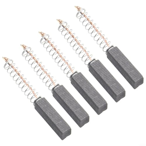 Dolvitrny Escobillas de carbón para motores eléctricos de 20 mm x 5 mm, 10 unidades – Cepillo de carbono de repuesto para herramientas eléctricas, apto para amoladoras angulares, taladros, sierras