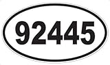 US Decal, Inc. Number 92445 Oval Sticker