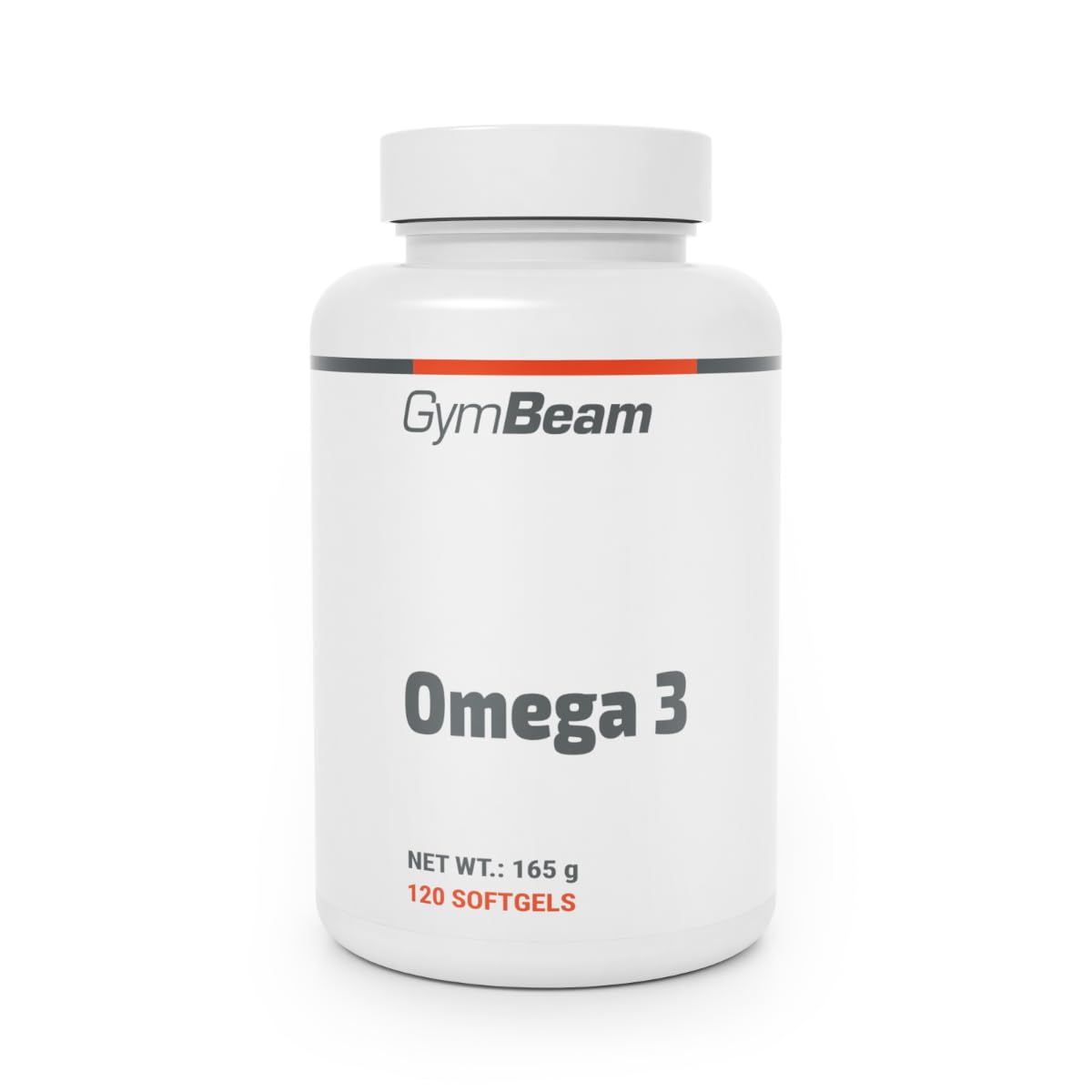 GymBeam Omega 3 Olio di Pesce in Comode Capsule, Integratore Salutare di Acidi Grassi Insaturi con Alto Contenuto di EPA e DHA, Contribuisce alla Funzione Cardiaca e Cerebrale, Vitamina E (120 cps)