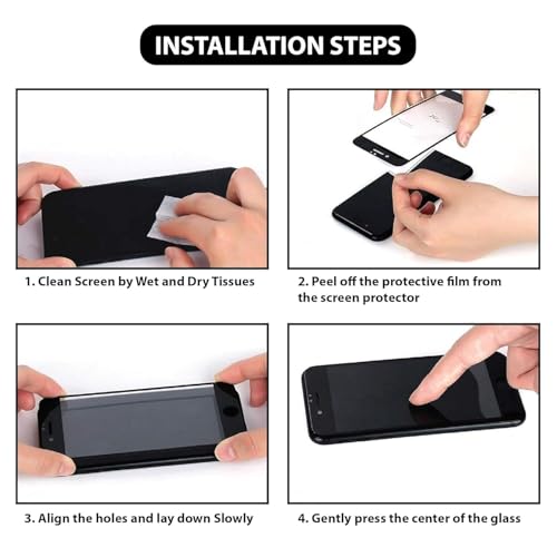 Image of DPJ Tempered Glass for iPhone 16 Pro & iPhone 17 (6.3 Inch) With Installation Kit | Military-Grade Screen Protector | Edge to Edge Coverage |9H Hardness |Bubble-Free | Case Friendly | Pack of 1