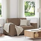 Accoudoir: Faux cuir SKM Fauteuil canapé Cappuccino 160 x 78 x 84 cm Cuir Artificiel,Meubles,Canapés,Marron,26KG,4105049