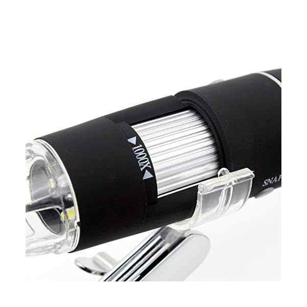 50x-1600x Vergrößerung Mikroskop Kamera SANHOOII, 8 LED-Leuchte Mini Handmikroskop mit OTG Adapter, kompatibel mit… – Bild 7