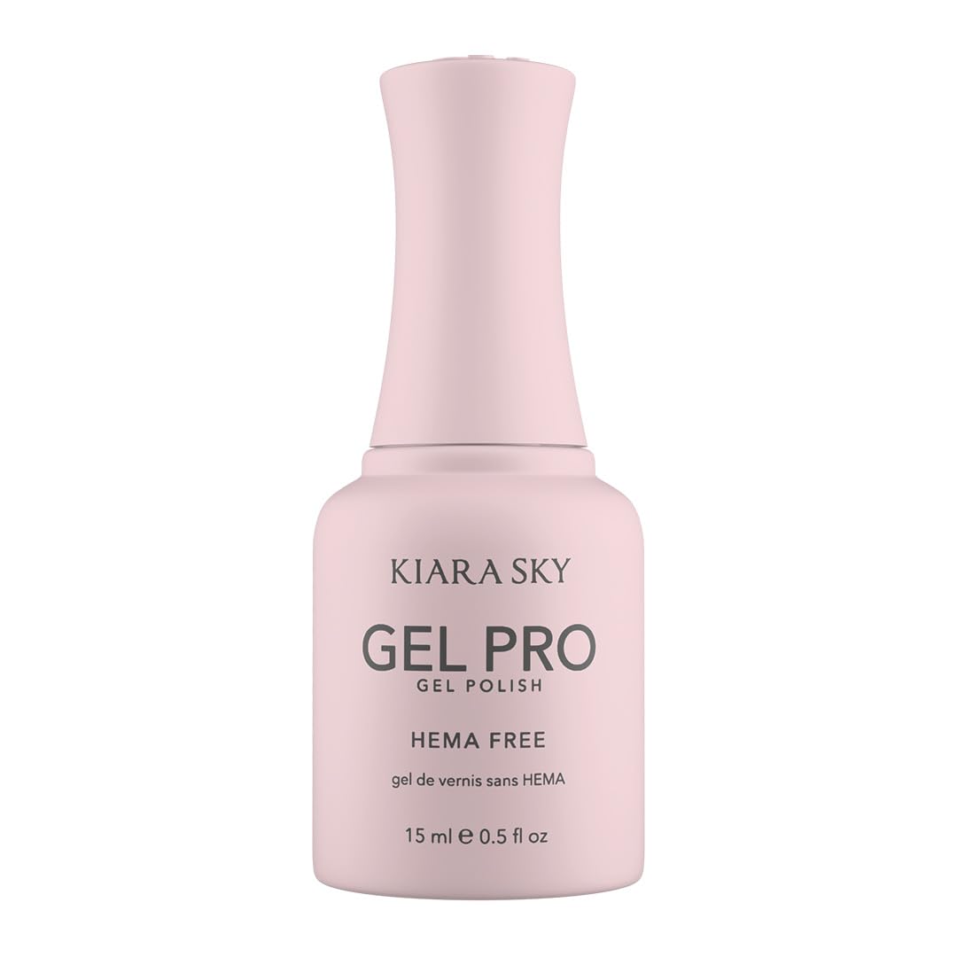 Photo 1 of KIARA SKY Pro Hema-Free Gel Nail Polish, Milky Rose, 0.5 Fl oz